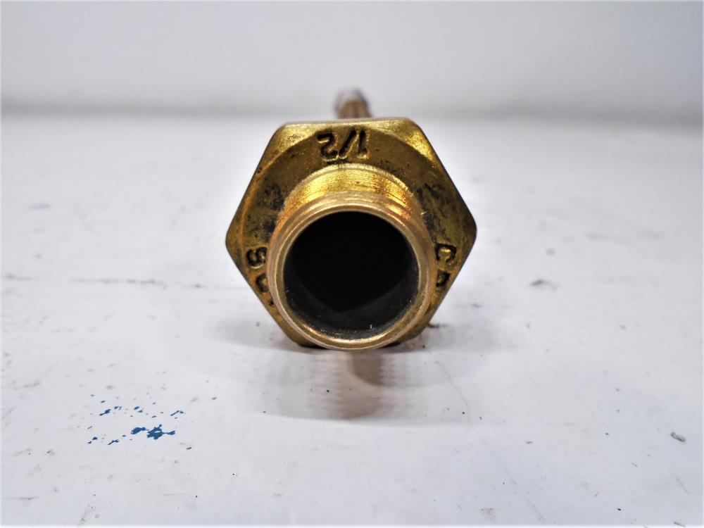 Cooper Crouse-Hinds 1/2" Male x 18" L Flexible Coupling ECGJH118, Model 80 Brass